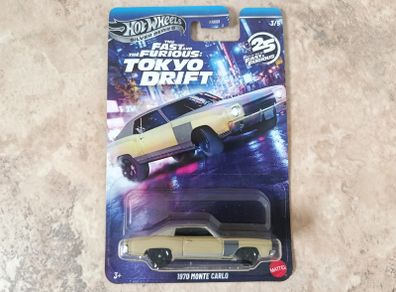 Hot Wheels Chevrolet 1970 Monte Carlo The Fast and The Furious Silver Series HNR88