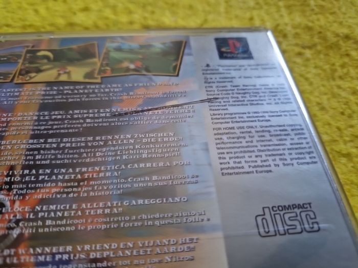 CTR Crash Team Racing Bandicoot PlayStation1 Ps1 PlayStation2 Ps2 Games Original