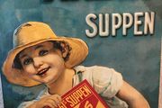 Rare large  Maggis Suppen metal sign