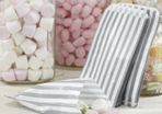 Lot of 200 Silver Candy bags ideal for Xmas, gifts, candy weddings parties candy cart shop small retails and sweet shops SIZE 5x7 inches