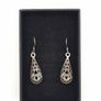925 Vintage Sterling Silver And Marcasite Earrings Image 10
