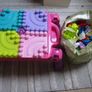 Mega Blocks Table and 160 blocks, 1 pink table , 1Blue table Image 2