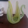 vintage glass swan Image 5
