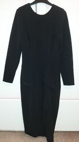 Brand New Never Worn H+M Black Midi Dress, Size 8