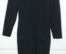 Brand New Never Worn H+M Black Midi Dress, Size 8