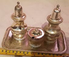 nice silver plated cruet set