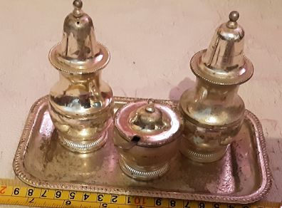 nice silver plated cruet set