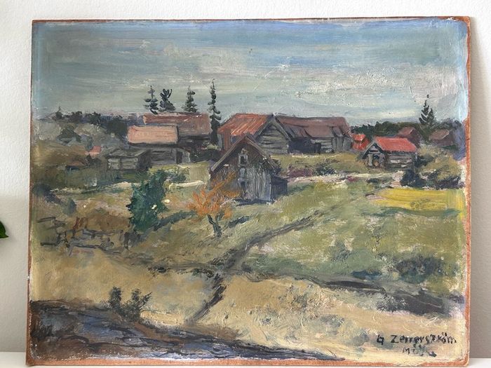Original oil painting by Gunnar Zetterstrom
