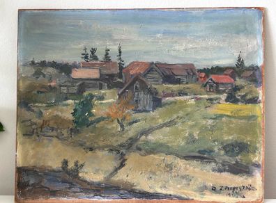 Original oil painting by Gunnar Zetterstrom