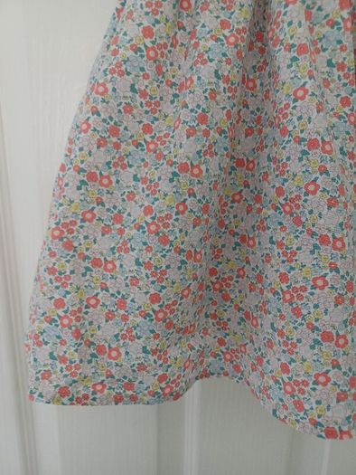 Baby Girls M&S Cotton Floral Smock Dress Age 9-12 months