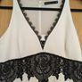 KAREN MILLEN Ivory & Black Lace Midi Dress Image 5