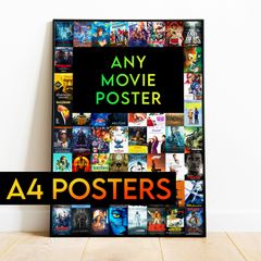 Custom Movie Prints - A4 Posters