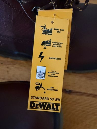 NEW DeWALT Titanium S3 Waterproof Safety Boots UK 7