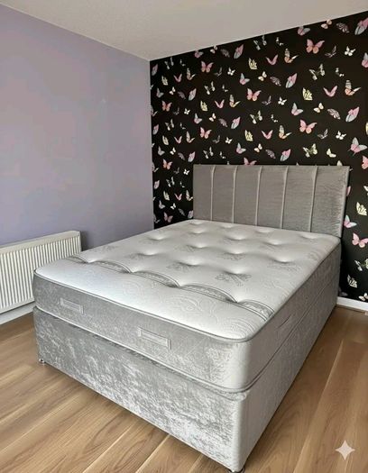 Double & King Size Bed Frame With Mattress