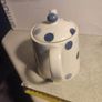 Fairmont and Main Blue Spot Earthenware Small 600ml Teapot with Lid, Blue/ Cream Image 9