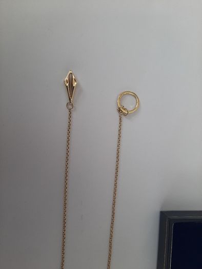 New 10kt gold pendant and chain
