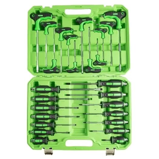 26 Pc High Grade Screwdriver & T Handle Hex Ball & Star Set
