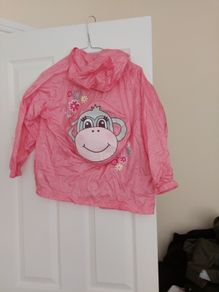 girls summer rain jacket in a bag