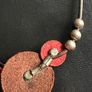 silver and leather necklace Image 8