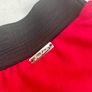 Girls skirt red with black elastic waist band Image 2