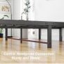 King Size Bed Frame, 36cm High Metal Platform Bed Frames Kingsize with Storage Under Bed/Steel Slats Mattress Base, No Box Spring Needed, Enhanced Support Noise Free, Black Image 5