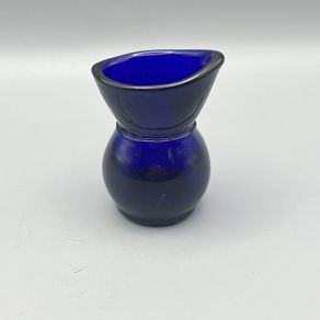 Antique Wood Bros Cobalt Blue Glass Eye Bath Wash Cup Made in England VGC