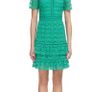 Whistles Green Lace Dress - Size 14 - Elegant Tiered Design Image 10
