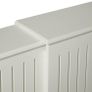 White Extendable Radiator Cover Image 2