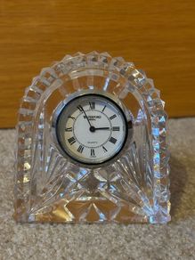 vintage Waterford Crystal Small Porch Clock