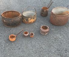 cast iron pots