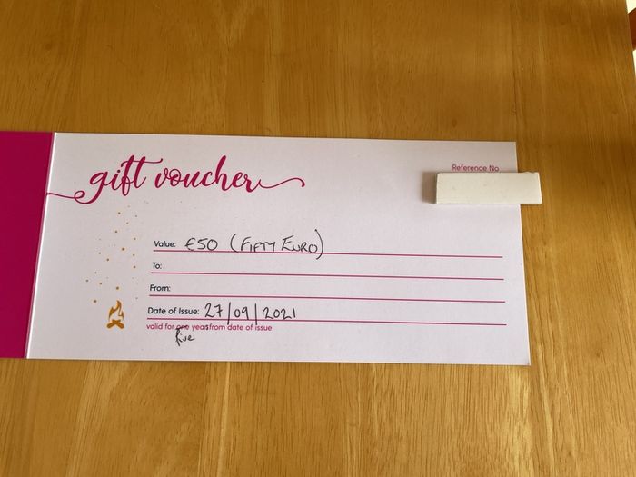 Glamping under the stars gift voucher