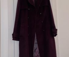 Hobbs Burgundy wool coat