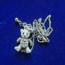 Vintage Silver Teddy bear Necklace Image 10