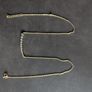 Solid silver and stones necklace chain Image 2