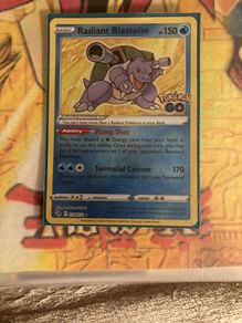 Pokemon TCG Radiant Blastoise PokemonGo