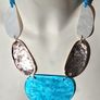 Marbled Resin Bold Statement Necklace Image 6