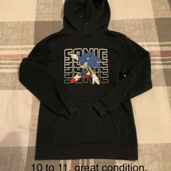 Sonic the Hedgehog hoodie , 10 to 11