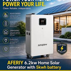 6.2kw AFERIY Solar Generator with 5kwh battery