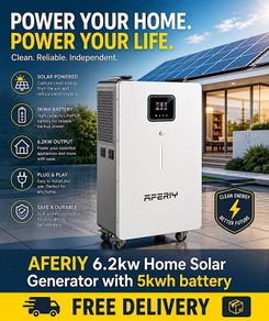 6.2kw AFERIY Solar Generator with 5kwh battery
