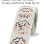 Thank You Stickers Rose Gold x500 Stickers  Price For All Image 2