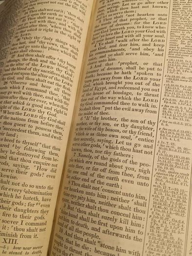 1846 Rare Miniature Quarto Bible