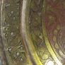 A Decorative Antique Large Hand-Engraved  Islamic or Middle Eastern Brass Tray Image 4
