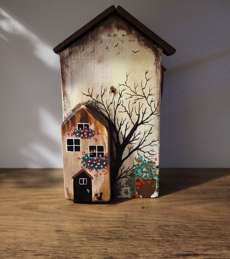 handcrafted wooden houses!