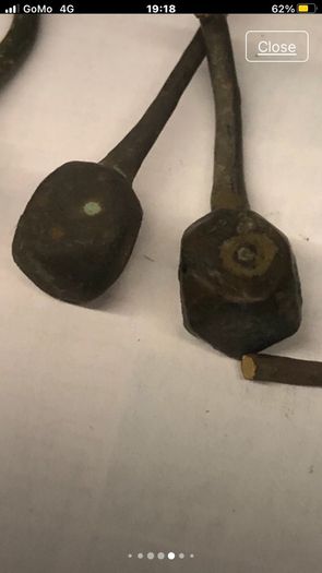 bronze robe pins