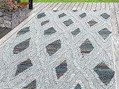 Rug Flat Woven 3D Effect Grid Design Patio Balcony Garden Kitchen Camping 8 mm Pile Height Indoor Outdoor Weatherproof Rectangular Runner Multicoloured Colour 240 x 340 cm