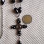 Vintage sterling silver cross pendant necklace Image 2