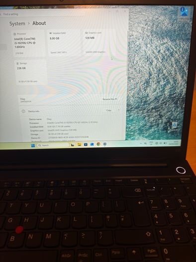 Lenovo Thinkpad E15 core i5 gen10