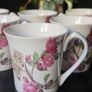 Aynsley "Elizabeth Rose"  Fine Bone China Mugs x 6 Image 2