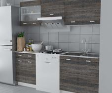 Kitchen Cabinet Unit 5 Pieces Wenge Look