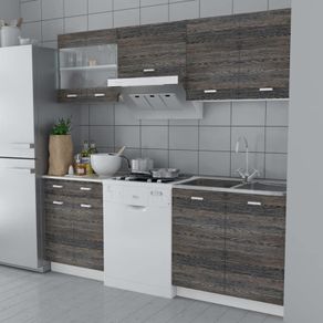 Kitchen Cabinet Unit 5 Pieces Wenge Look